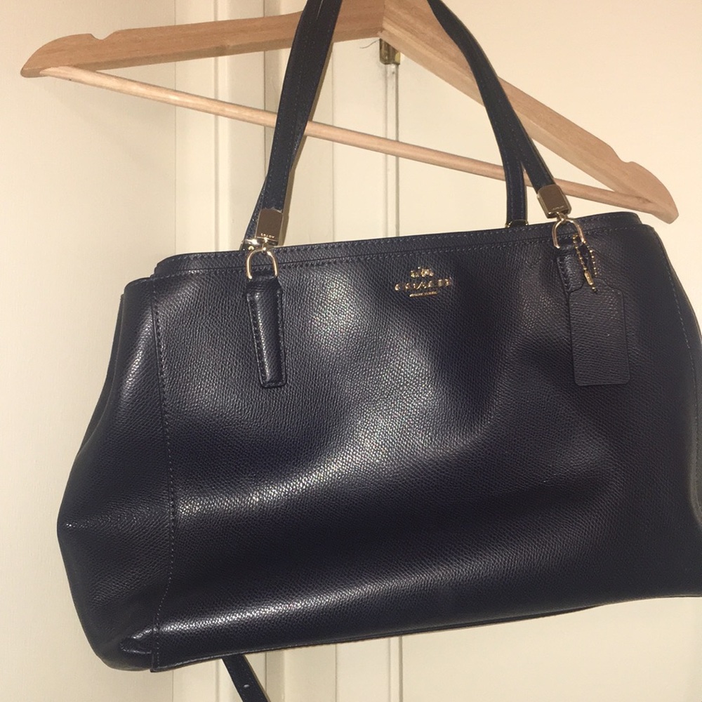 Cute navel blur coach hand bag
